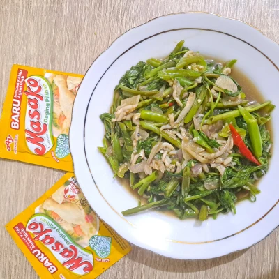 Tumis kangkung teri medan