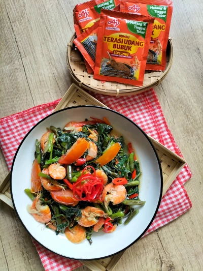 Tumis Kangkung Udang Terasi