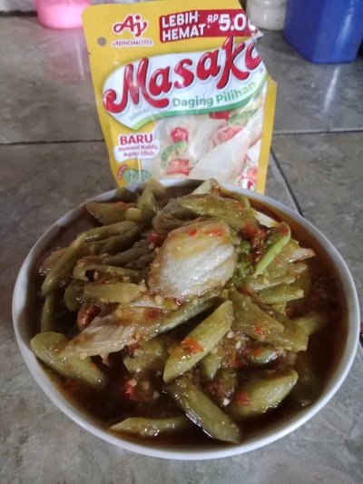 Tumis kemunu pedas kecap