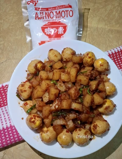 Tumis Kentang Telur Puyuh AJI-NO-MOTO