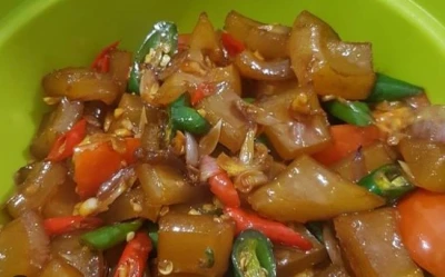 Tumis Kikil Cabe Ijo