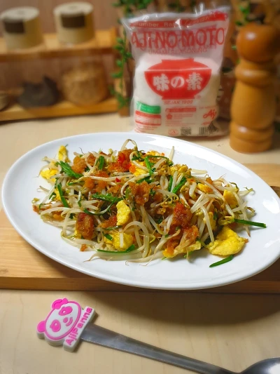Tumis Kucai Tauge Telur Sambal Udang kering