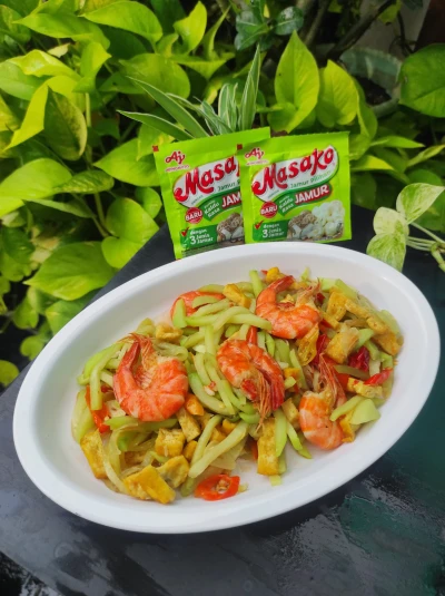 Tumis Labu Tahu Udang