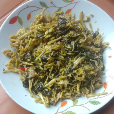 Tumis Pedas Bunga Daun Pepaya
