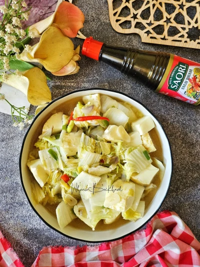 Tumis Sawi Putih Mix Putih Telur Kukus ala SAORI