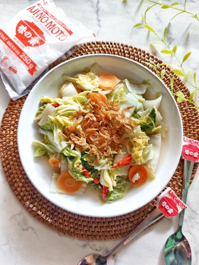 Tumis Sawi Putih Rebon AJI-NO-MOTO