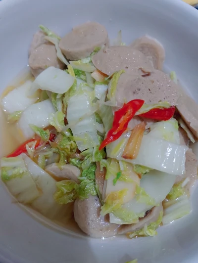 Tumis sawi putih