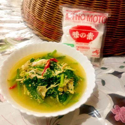 Tumis Sawi Telur