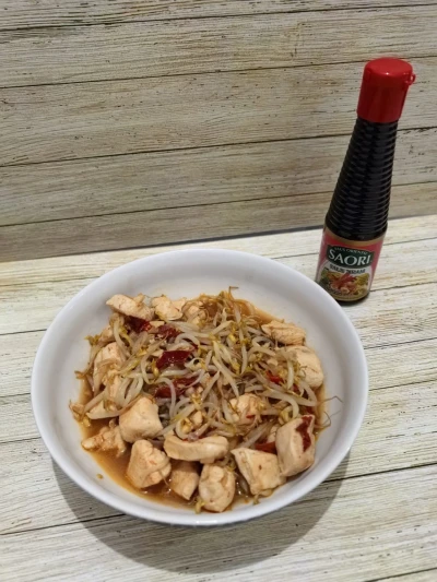 Tumis Tauge cah ayam ala saori