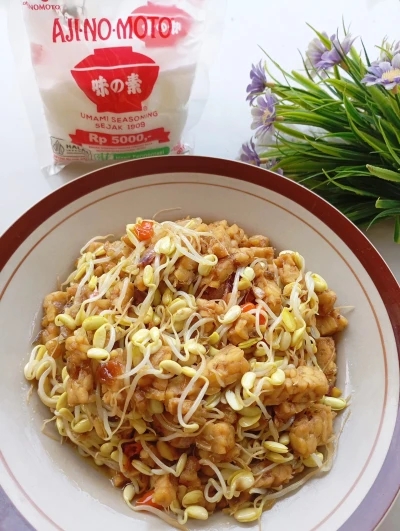 Tumis tempe kecambah