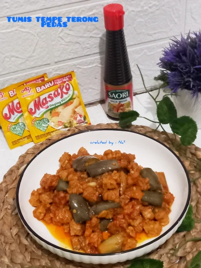 Tumis Tempe Terong Pedas