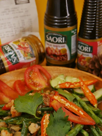 Tumis Udang Kacang Panjang Saus Tiram
