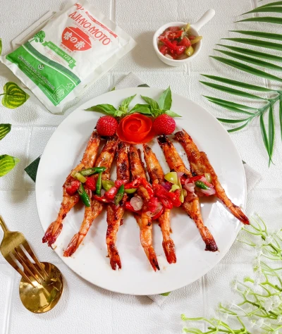 Udang Bakar Parape Sambal Dabu Dabu Strawberry