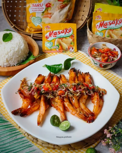 Udang Bakar Sambal Matah