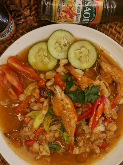 Udang cincang saus tiram