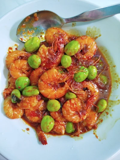 Udang Sambal Balado Pete