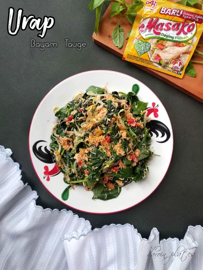 Urap Bayam dan Tauge