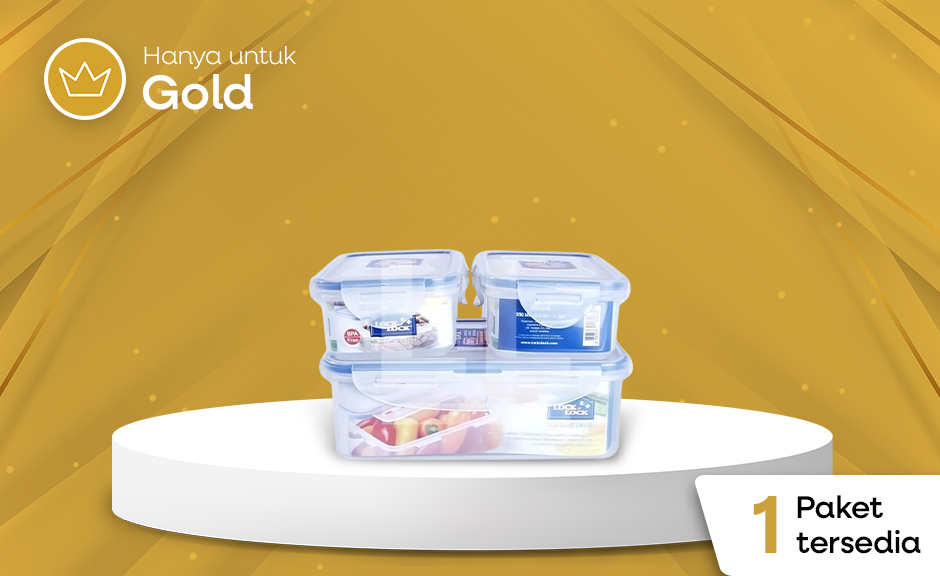 [HANYA UNTUK GOLD] Food Container Set